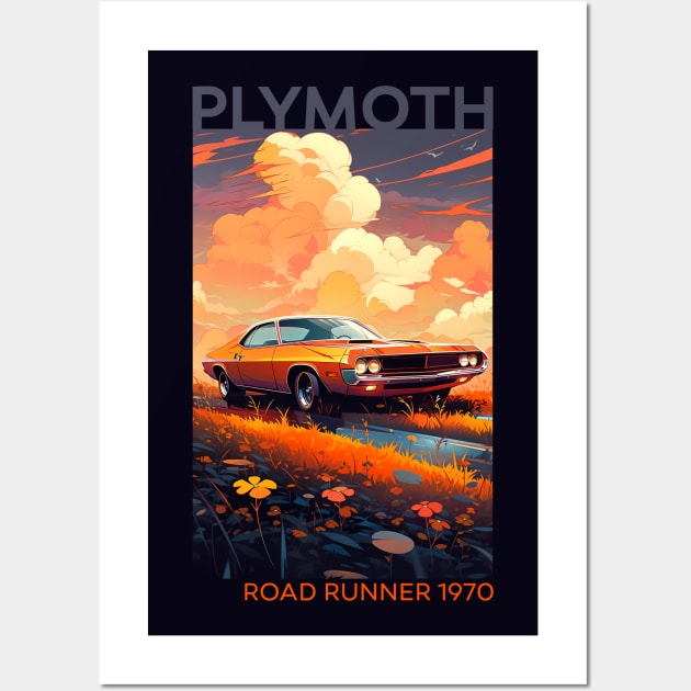 Roaring Resurrection: The 1970 Plymouth Road Runner Revival Wall Art by MaxDeSanje 